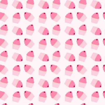 Pink cupcake Stock Photos