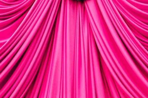 Pink curtain texture 写真素材
