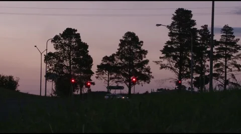 Pink Curtin sky Stock Footage 2306614