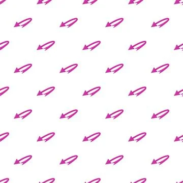 Pink curved arrows creating seamless pattern background Illustrazione stock