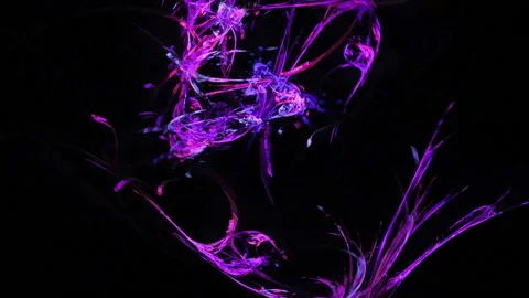 Pink curves pattern abstract motion background Stock Footage 91147086