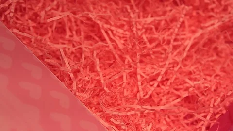 Pink cut paper pack box rotation background nobody hd footage Video stock 109054270