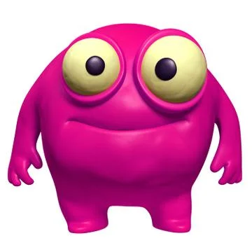 Pink cute freak Stock Illustration