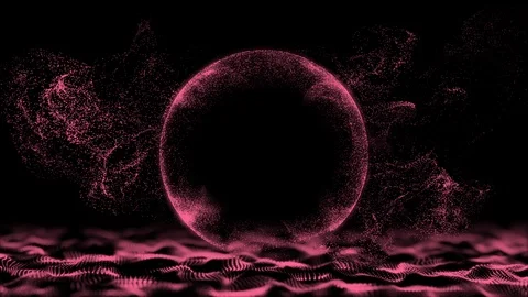 Pink cycle cyber background. Stock Footage 110678092