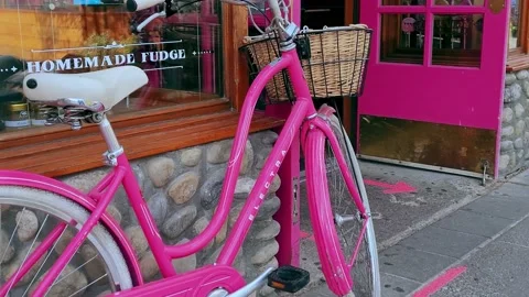 Pink cycle Stock Footage 161820146