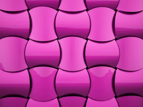 Pink decorative background from waves rendered Stock Illustration