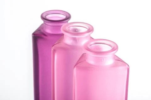Pink Decorative Bottles Stock Photos