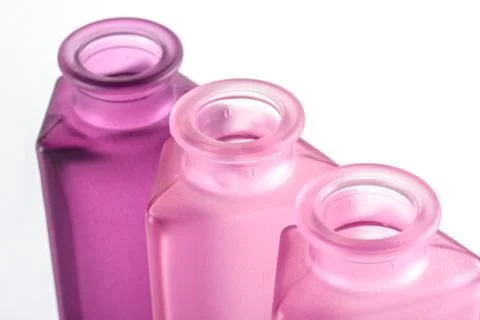Pink Decorative Bottles Stock Photos