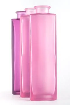 Pink Decorative Bottles Stock Photos