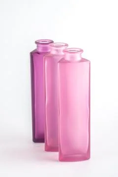 Pink Decorative Bottles Stock Photos