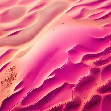Pink desert sand dunes surface abstract background. Stock Illustration