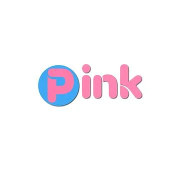 Pink design logo Stock Illustration