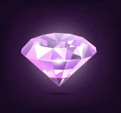 Pink diamond Stock Illustration