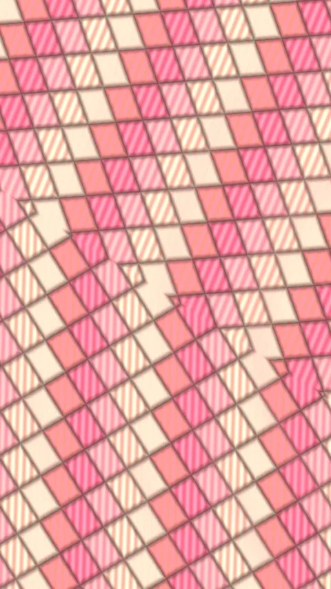 Pink Diamond Weave Pattern Abstract Vertical Motion Loop Video stock 345650576