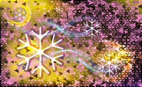 Pink different triangle on a dark abstract background Stock Illustration