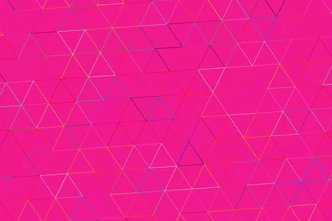 Pink digital background with glowing triangle lines design Stock Photos