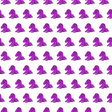 Pink dog pattern Stock Illustration