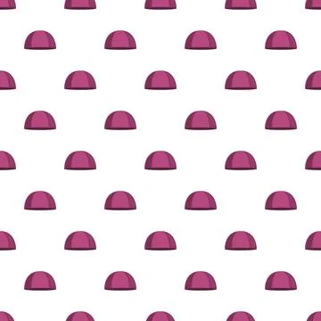 Pink dome hats repeating pattern background 스톡 일러스트