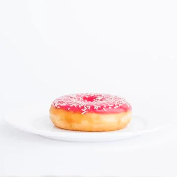 Pink donut Stock Photos