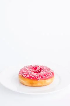Pink donut Stock Photos