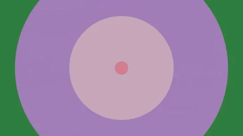 Pink dot and three dots purple circle red in the center middle egg background Stock Footage 335148866