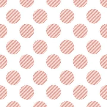 Pink dot seamless pattern. Texture from squares for - plaid, tablecloths, c.. Stock Illustration