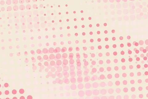 Pink dots pattern on light beige background for design Stock Photos