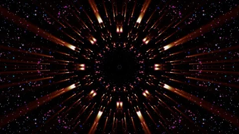 Pink dots yellow lights Video stock 88985919