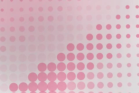 Pink dotted pattern on a light background for design Illustrazione stock