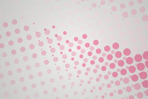 Pink dotted pattern on light gray background Stock Photos