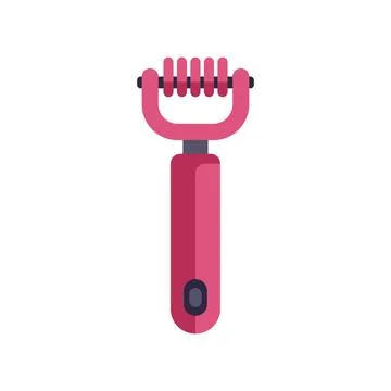 Pink double fish scaler for removing scales from fish quickly and easily Stock Illustration