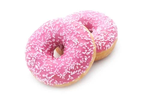 Pink Doughnuts Stock Photos