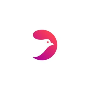 Pink dove Stock Illustration