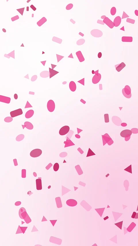 Pink Drifting Terrazzo Chips Vertical Seamless Loop Animated Background For Stock Footage 344007172