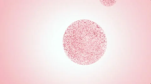 Pink drop with tiny bubbles of glycerin is dripped from dropper 库存影片 157661083