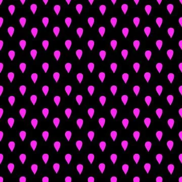 Pink drops on a dark background seamless pattern 스톡 일러스트