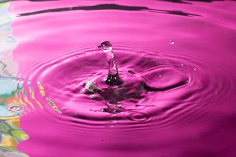 Pink drops Stock Photos