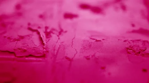 Pink dry paint cracks Vídeo Stock 163523308