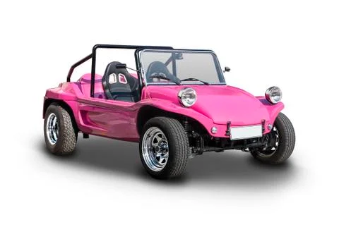 Pink dune buggy Stock Photos