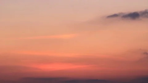 Pink dusk sky Stock Footage 81452997