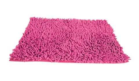 Pink duster rag isolated Stock Photos