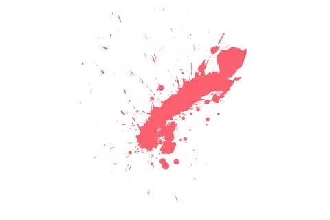 Pink Dynamic Splash Isolated on White Background for Modern Art Stock Illustration
