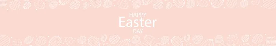 Pink Easter background with holiday congratulations - Vector Stock Illustration