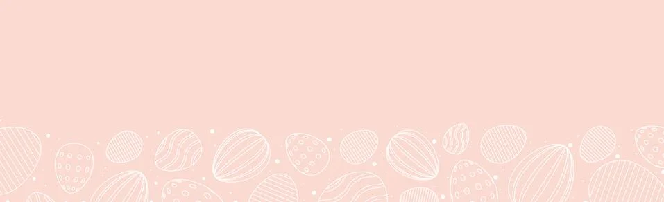 Pink Easter background with holiday elements - Vector Illustrazione stock