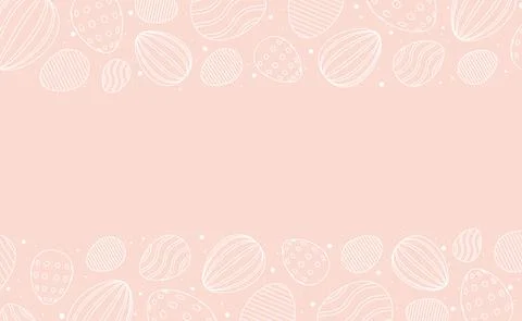 Pink Easter background with holiday elements - Vector Illustrazione stock