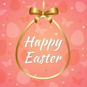 Pink Easter background Stock Illustration