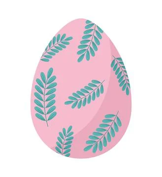 Pink easter egg Stock Illustration