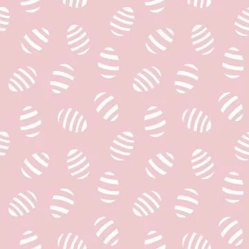 Pink Easter Egg Seamless Pattern Background Illustrazione stock