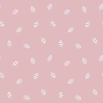 Pink Easter Egg Seamless Pattern Background Stock Illustration