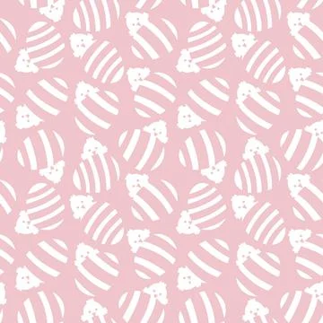 Pink Easter Egg Seamless Pattern Background Stock Illustration